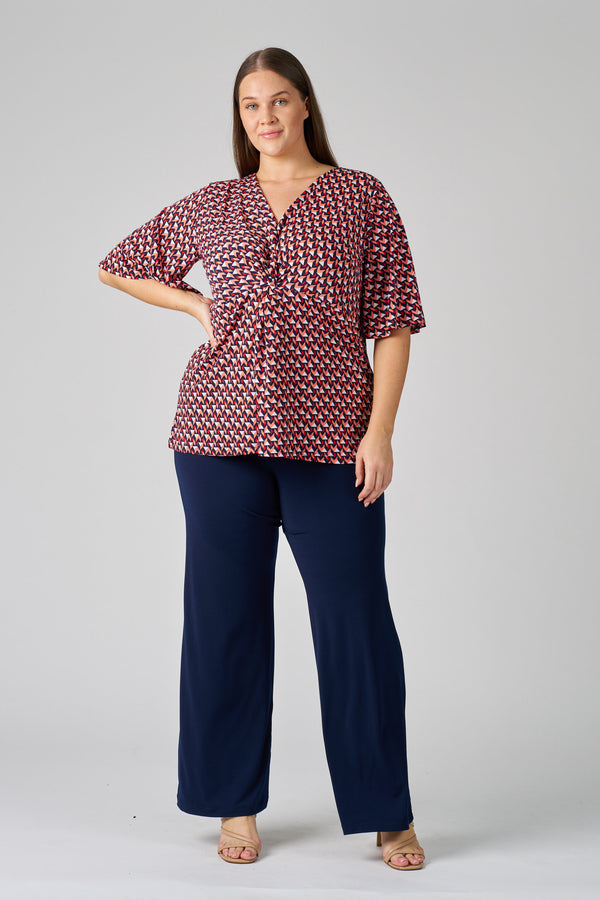 RTMTP113A-Twist Waist Top