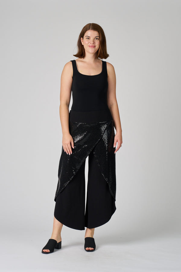 12848-Sparkle Knit Wrap Pants