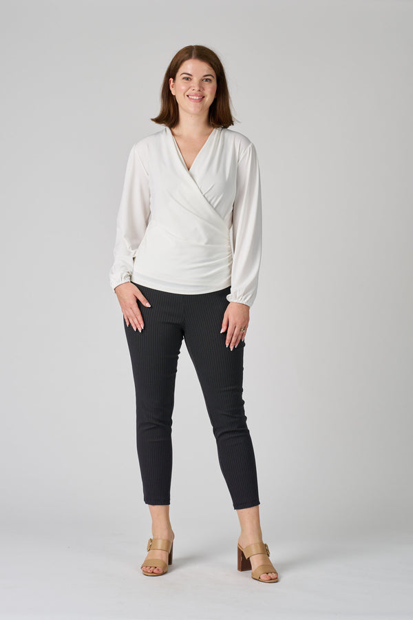 12410P -Print Slim Pull On Pant